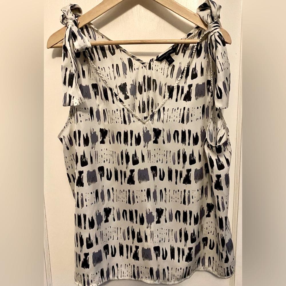 Banana Republic tie shoulder tank XL EUC